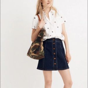 Madewell, Stretch Denim Mini Skirt